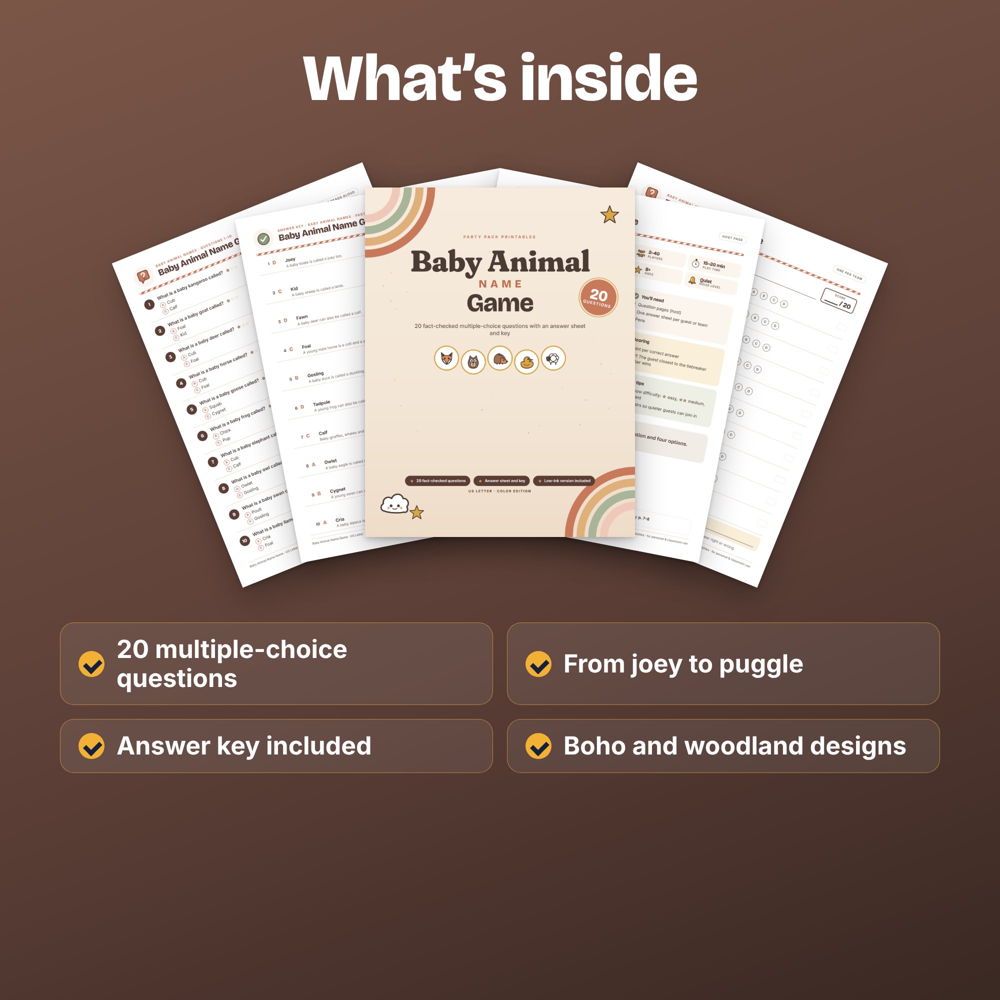 Baby Animal Name Game, preview 3 of 4 (opens full size)