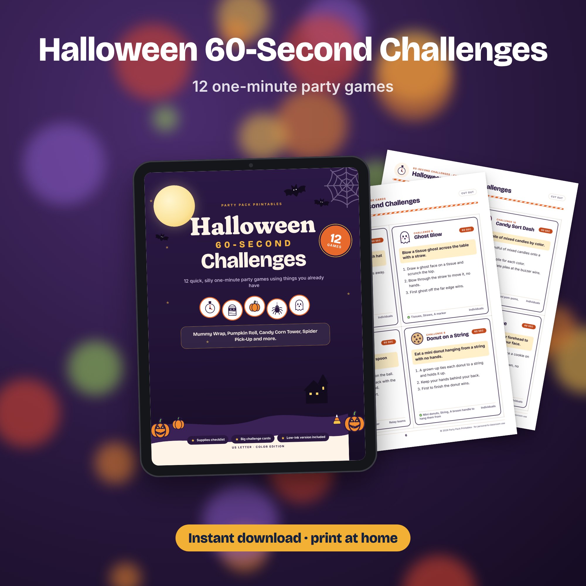 Halloween 60-Second Challenges, preview 4 of 4 (opens full size)