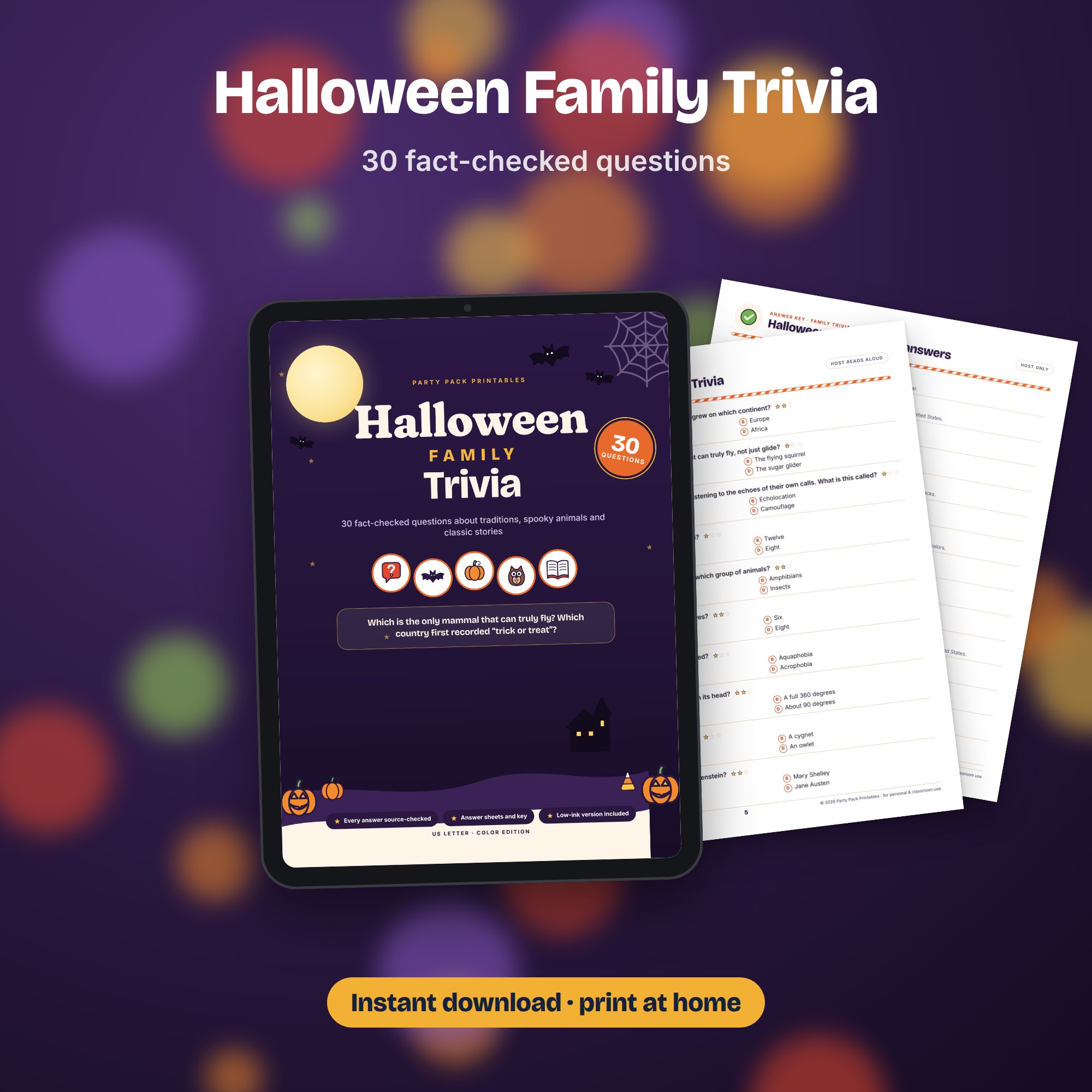 Halloween Family Trivia, preview 4 of 4 (opens full size)